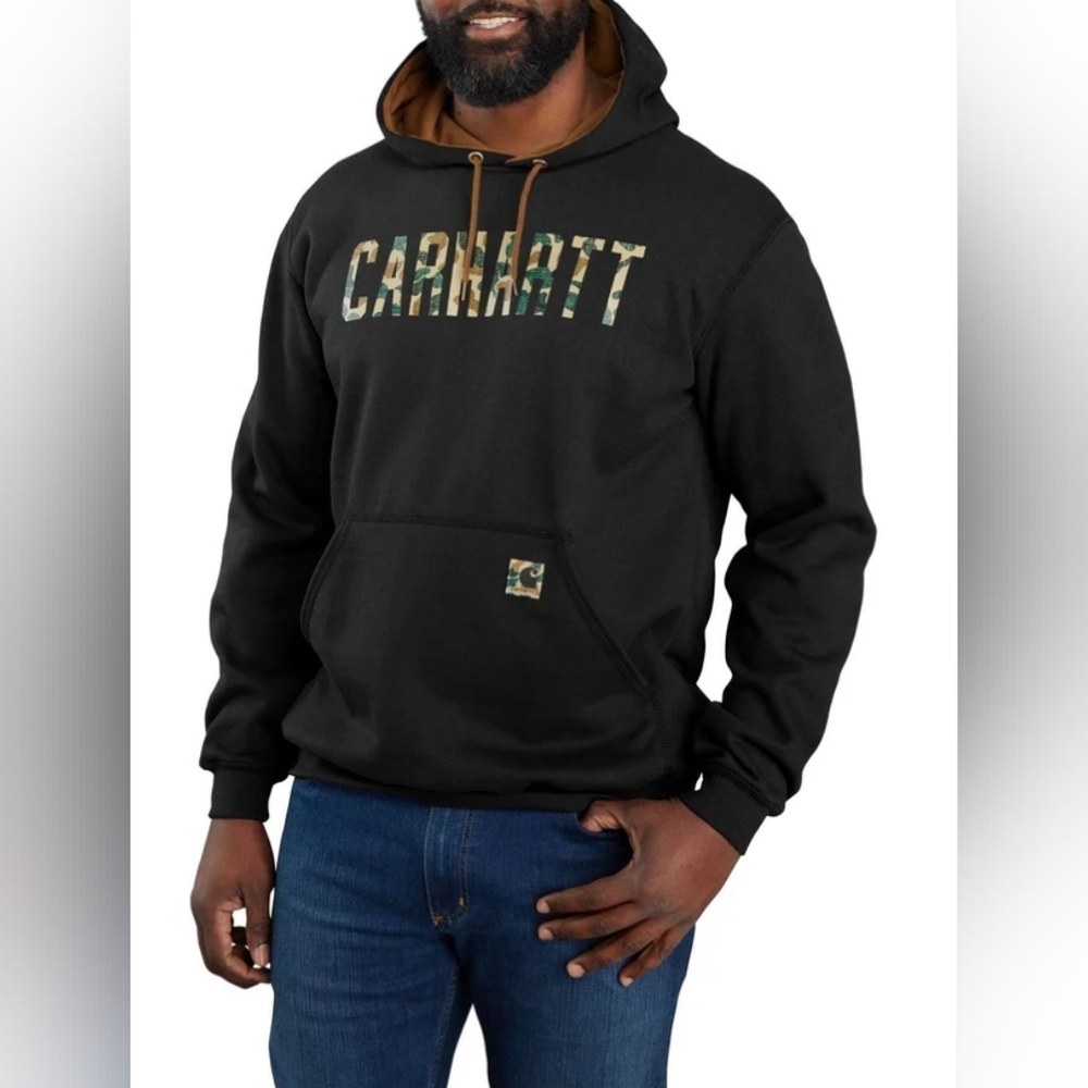 Carhartt Midweight Camo Logo Graphic Sweatshirt Size M Like New MSRP $59.99